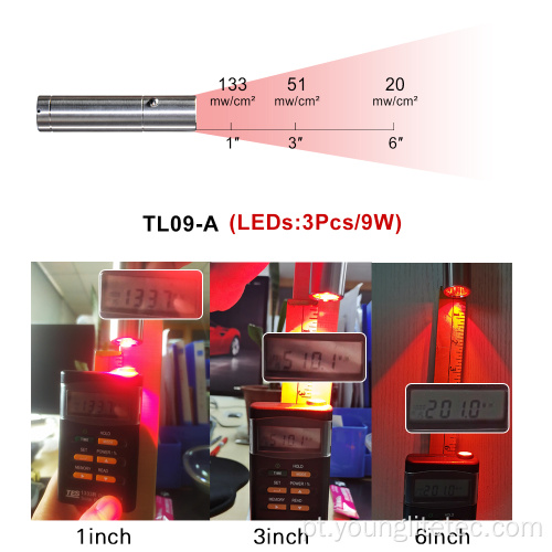 Mini terapia de luz vermelha LED lanterna de terapia de luz